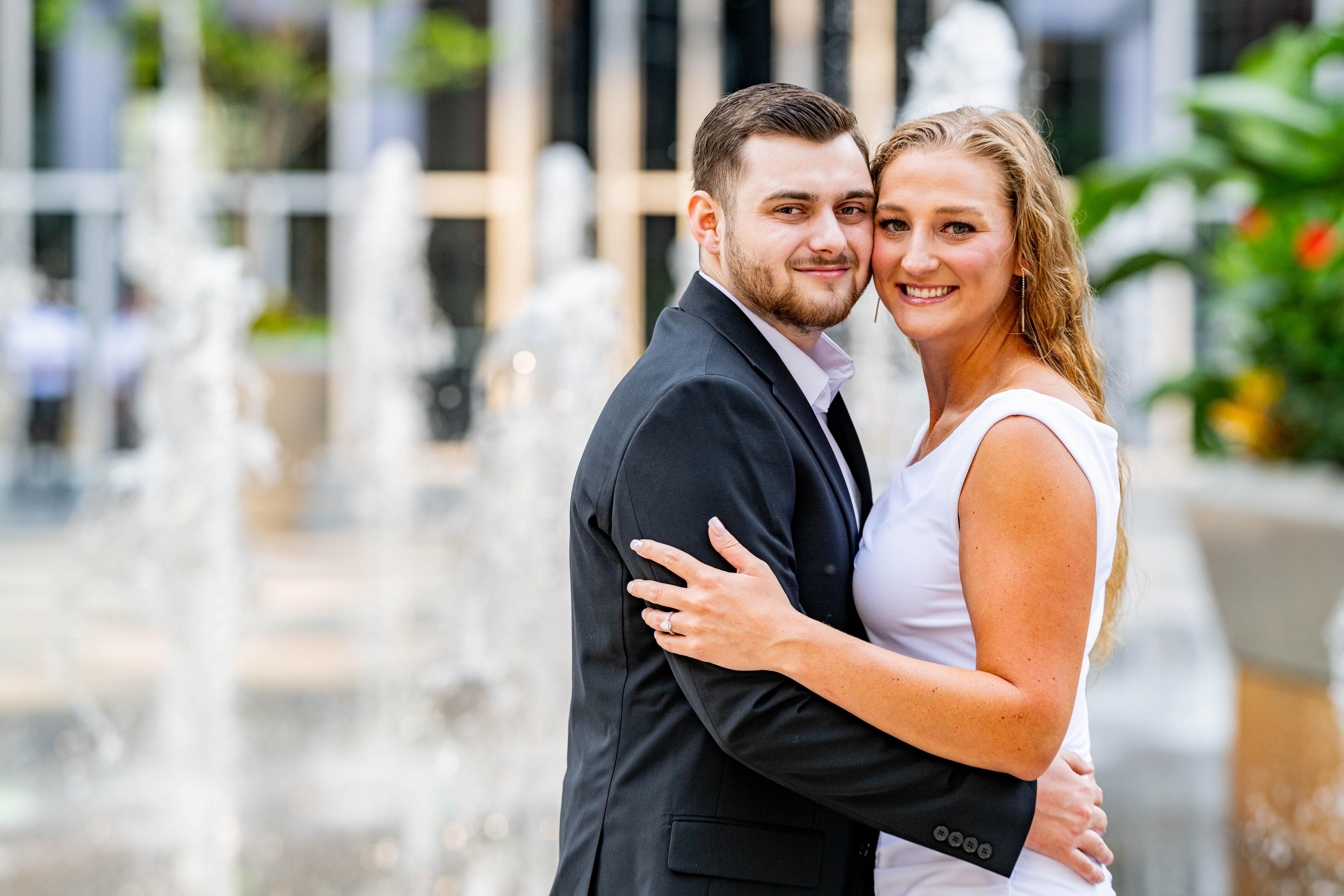 Engagement Pictures at Market Square Garden