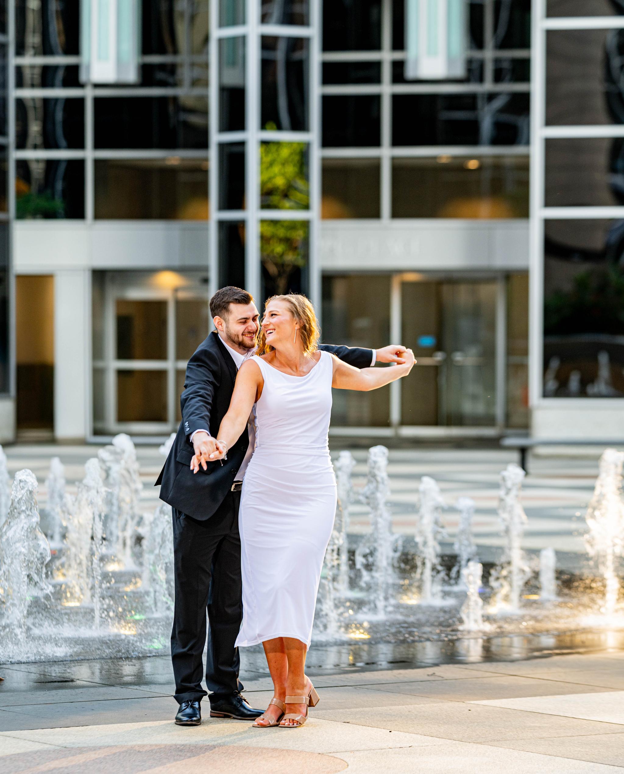 Engagement Pictures at Market Square Garden